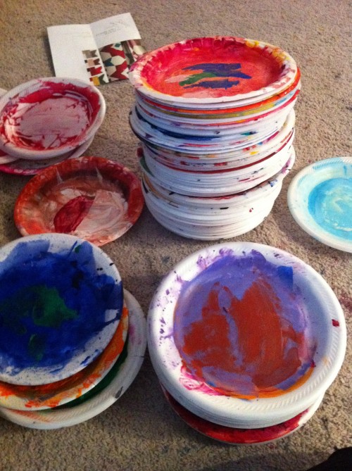 Creating Art…From Paper Plates