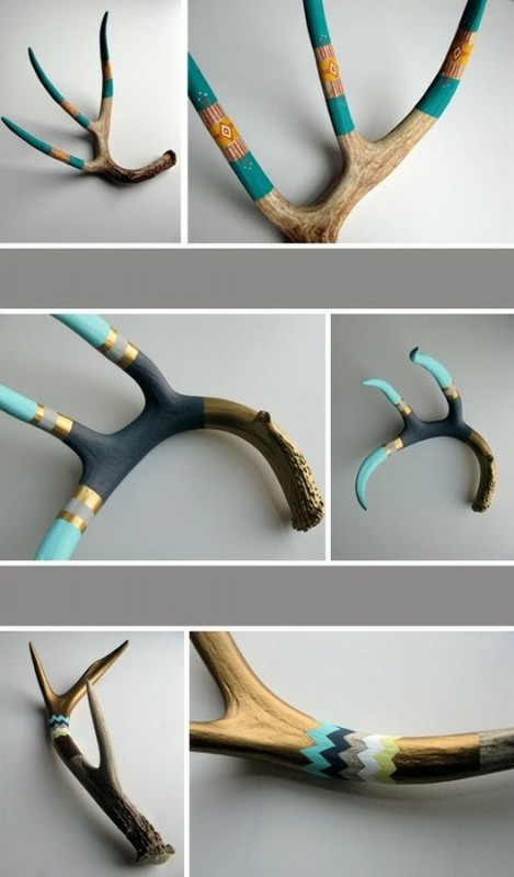 painted antlers